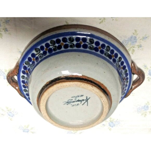 Teresa Duran Xochiquetzal Pottery Bowl Mexico Small Snack Salsa Dessert Berry EC - Picture 3 of 11